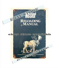 look wall art 1989 NOSLER RELOADING arma da fuoco munizioni alci caccia metallo insegna latta