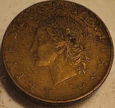 1958 R Italy 20 Lire Coin
