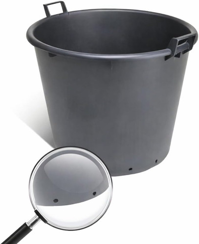 Mastello plastica nero - mastello,
