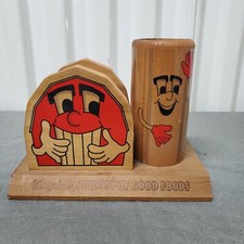 Campbells Harvest of Good Foods Tovagliolo Silo Fienile Legno, Utensile, Porta Paglia Vintage