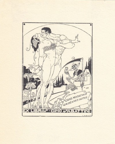 Exlibris bookplate klischee - exlibris,