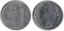 Italia 100 lire, 1978