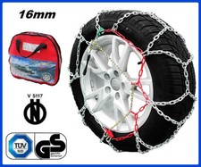 CATENE DA NEVE 16mm OMOLOGATE V5117 4x4 SUV PER PNEUMATICI 245/70-16 245/70 R16