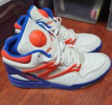 Scarpe rare Reebok Pump Omni Lite NY Knicks bianche/royal/arancioni taglia 11,5 