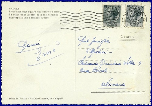 Napoli cartolina con due - napoli,