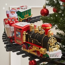 Set Trenini Albero Natale Movimento + Luce Decorazione Educativa Regalo Bambini