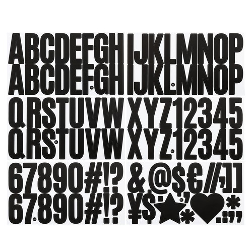 Adesivi numeri lettere - adesivi,