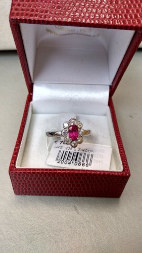 Anello argento 925 zirconi - 925, +