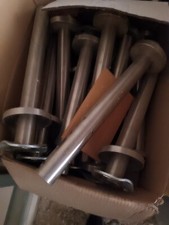 10 pali in acciaio per recinzione/ringhiere