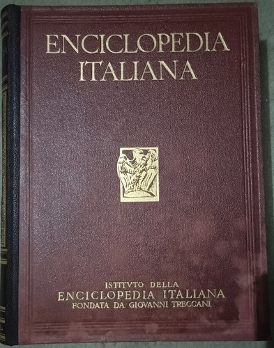 Enciclopedia treccani del 1929 - enciclopedia,