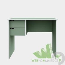 SCRITTOIO SCRIVANIA 2 CASSETTI 90X50X73 CM VERDE SALVIA HOME OFFICE UFFICIO