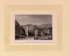 stampa originale 1833 Ponte di