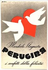 PERUGINA MANDORLE AUGUSTA I CONFETTI DELLA FELICITA’ CARTOLINA PUBBLICITARIA