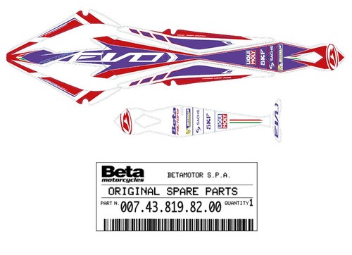 Beta adesivi parafango post - adesivi,