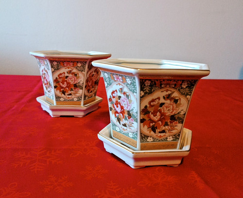 Set due porta vasi giapponese - set,