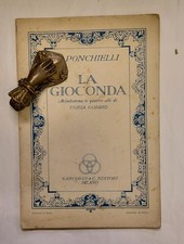 PONCHIELLI Amilcare. LA GIOCONDA (1876). Libretto d'opera. Palermo, 1880