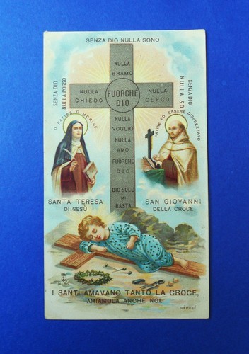 Santino holycard santa lega - santino,
