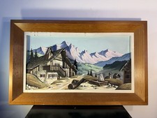 Quadro Antico Paesaggio Di