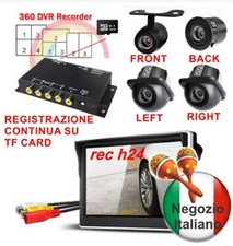 CAR DVR 4CH  CANALI 4 CAM CCD