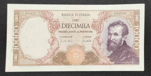 10000 lire michelangelo - 10000,