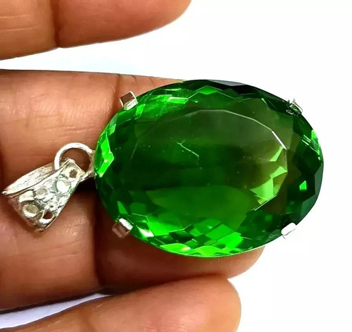 Ciondolo topazio verde 30 - ciondolo,