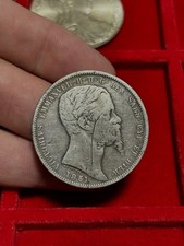 REGNO DI SARDEGNA - VITTORIO EMANUELE II - 5 LIRE 1851 GENOVA