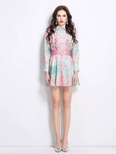 Vestito Abito Donna Corto Boho