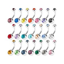  Set Piercing Ombelico Anelli