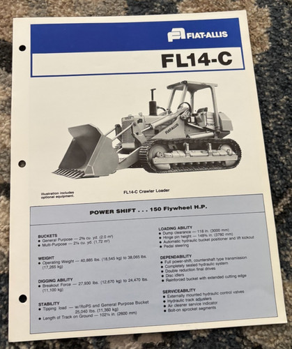 Fiat allis fl14 brochure - allis, fl14-c