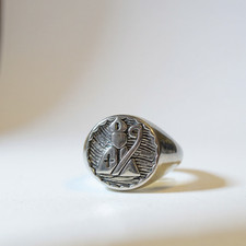 Anello uomo acciaio regolabile