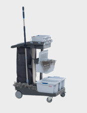 Vileda Carrello Pulizia VoleoPro Standard Set Completo Carrello di Servizio Compatto