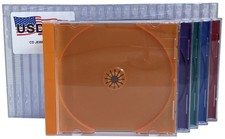 USDISC CD Jewel Case Standard 10,4 mm, singolo 1 disco (multicolore) lotto
