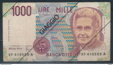 °°° ITALIA - 1000 LIRE MONTESSORI SERIE SPECIALE XF 5/1/1999 °°°