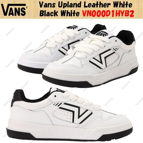 Vans upland pelle bianco nero - vans,