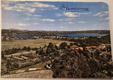 Cartolina 1950 Biandronno panorama Varese viaggiata