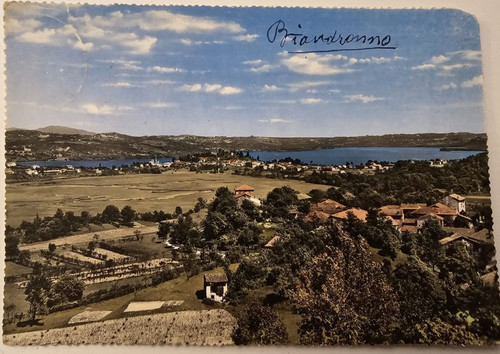 Cartolina 1950 biandronno - cartolina,