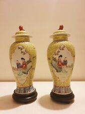 Coppia di VASI CINESI FAMILLE