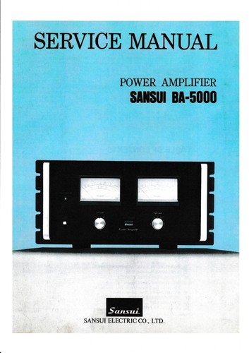 Manuale servizio per - servizio, sansui