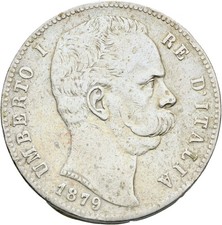 Regno d'Italia 5 lire 1879