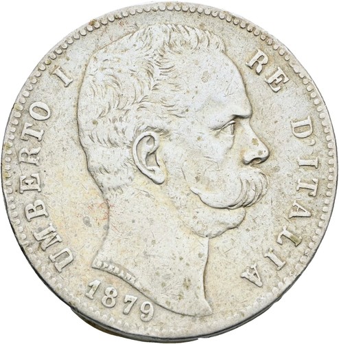Regno italia lire 1879 - 5,