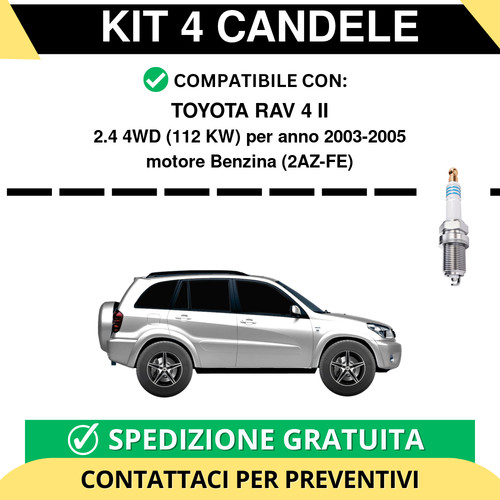 Kit candele per toyota - candele,