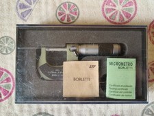 Micrometro Centesimale BORLETTI 0-25mm risoluzione 0,01 mm. Mai Utilizzato 