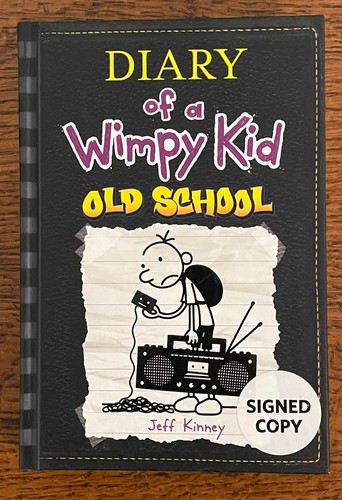Signed diary wimpy kid - signed,