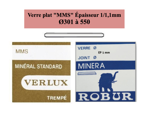 Verre montre minéral plat - verre,
