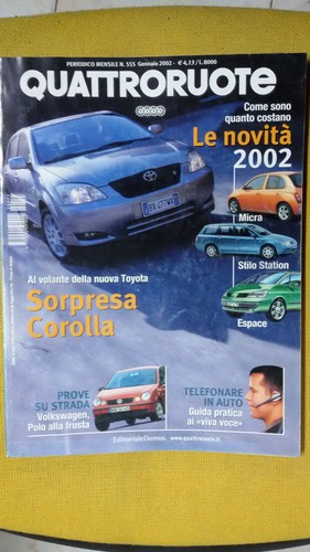 Quattroruote gennaio 2002 - quattroruote,