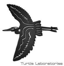 Silhouette airone metallo arte