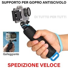 SUPPORTO GALLEGGIANTE PER GOPRO HERO 2 3 4 5 IMPUGNA ASTA CAMERA SJCAM XIAOMI YI
