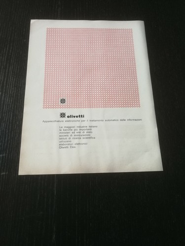 1962 olivetti apparecchiature - 1962,