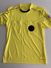 Maglia calcio Adidas Arbitro Giallo Climalite Tag Heuer. Uomo Taglia:Media