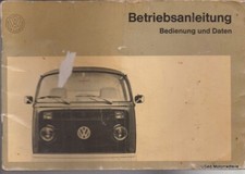 Volkswagen Transporter T2 Manuale Uso e Manutenzione 1972